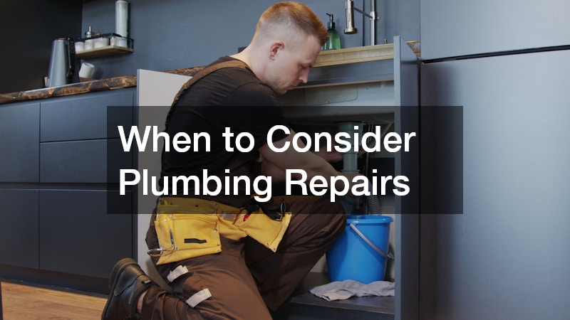 When to Consider Plumbing Repairs